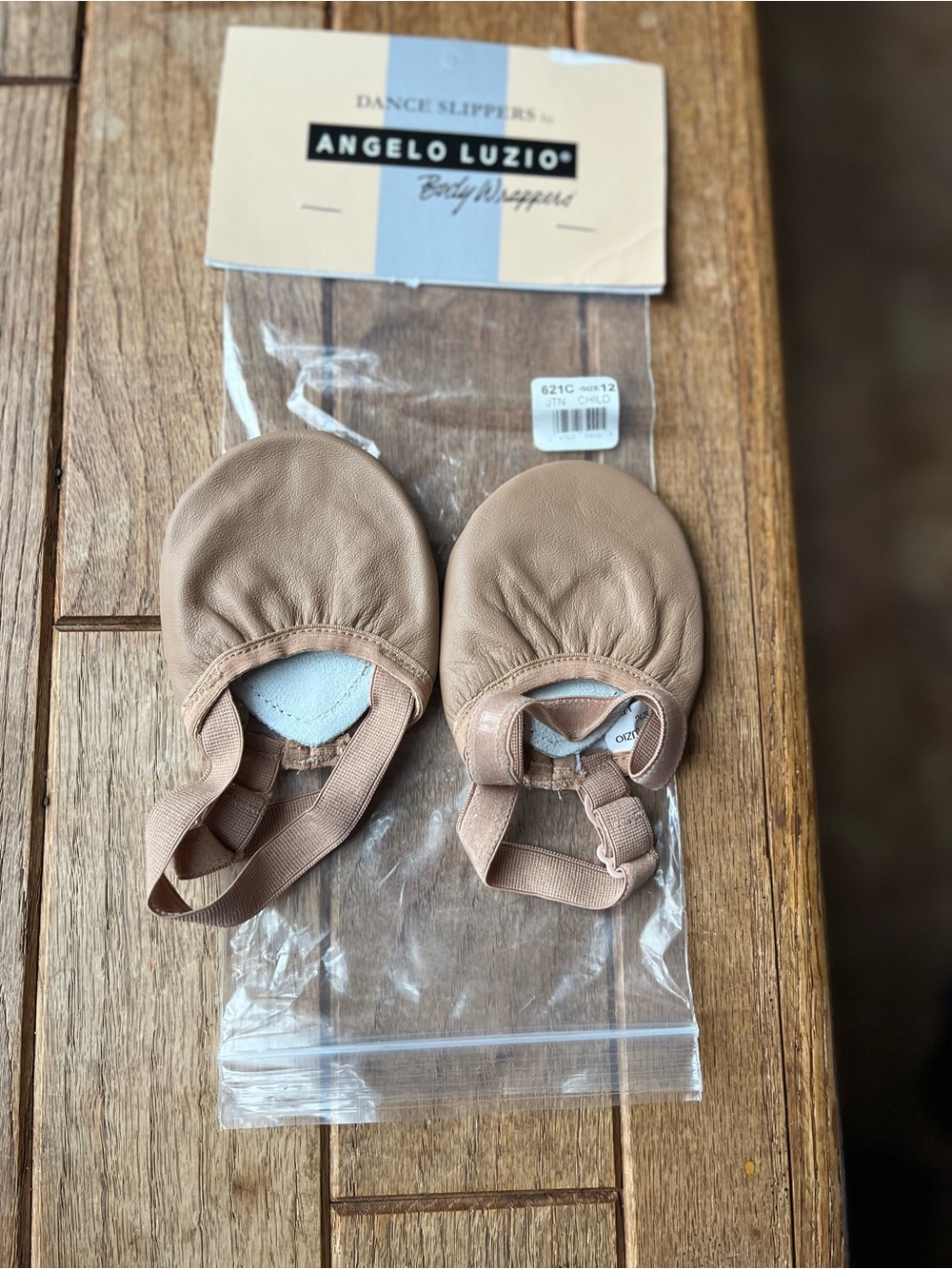 Body Wrappers Baby Ballet Slippers - Tan